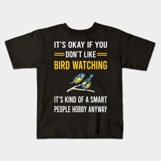 Smart People Hobby Bird Watching Birds Birdwatching Birdwatcher Ornithology Birding Kids T-Shirt